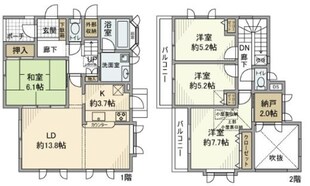 羽鳥4丁目戸建の物件間取画像